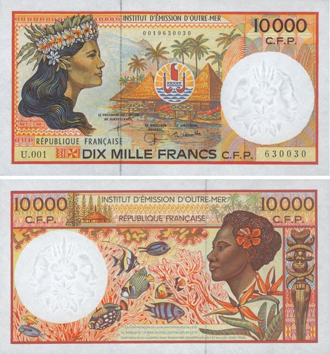 Cash in local currency (XPF)