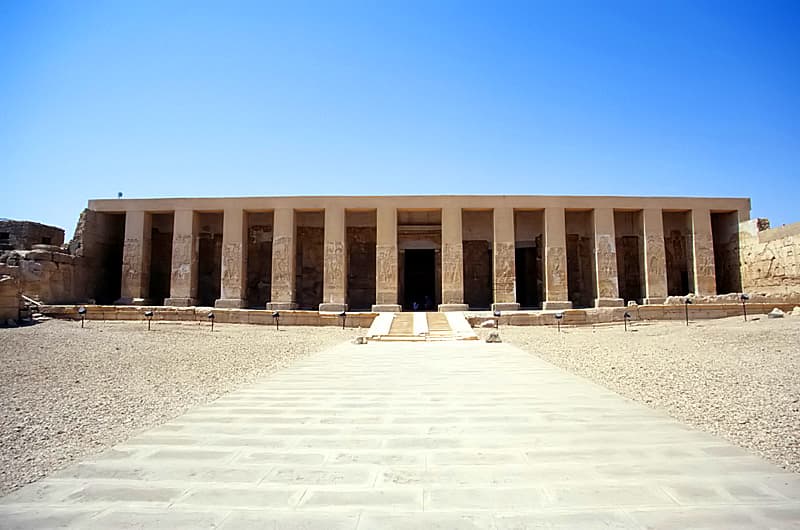 Temple Of Seti I At Abydos