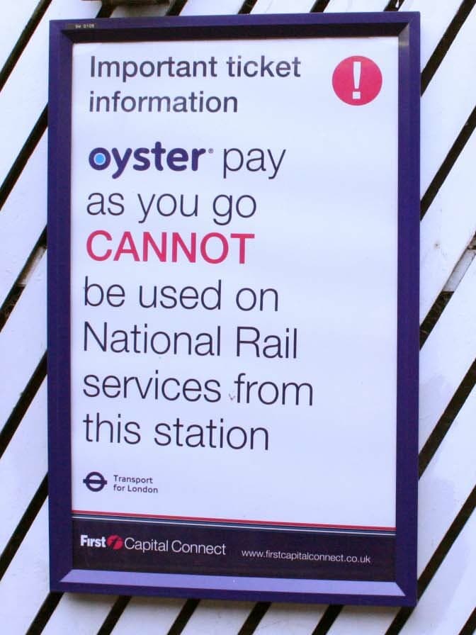 Oyster Card or Contactless Card