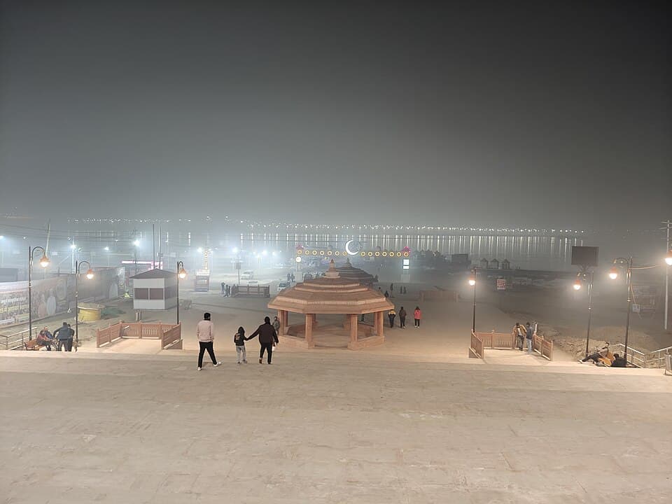 Ghats At Sunset