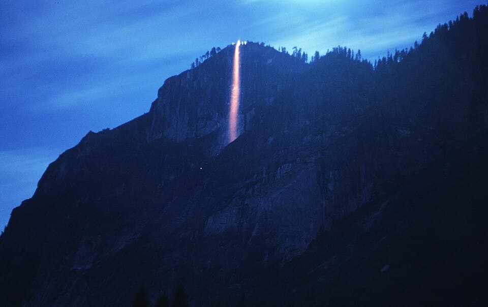 Fire Wave Trail at Sunset