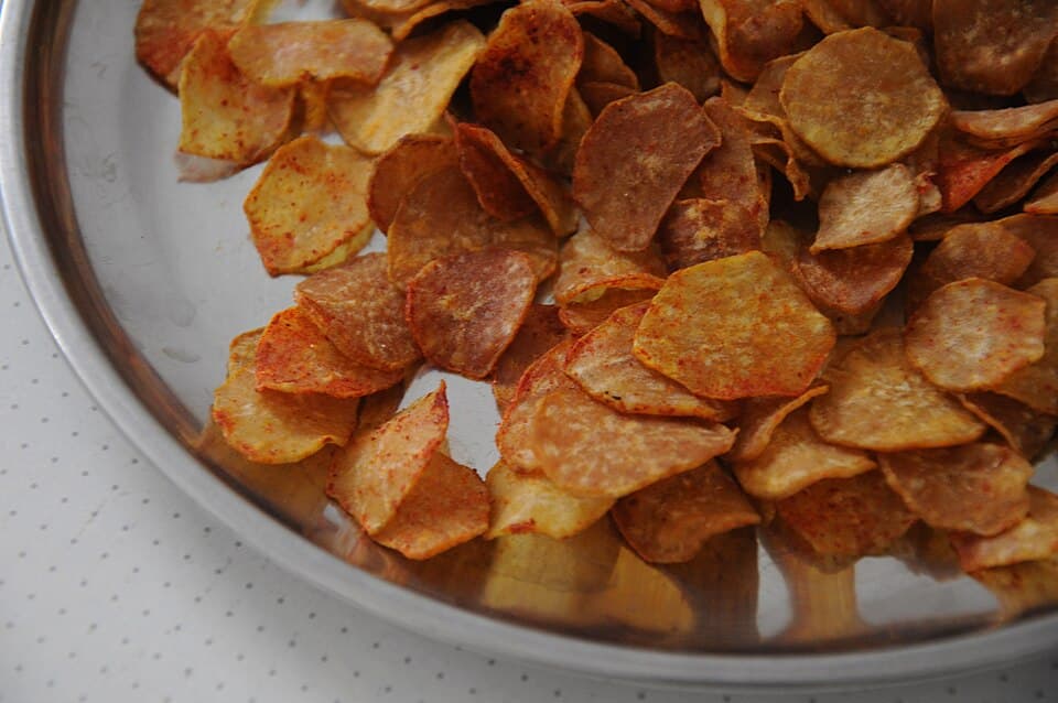 Banana Chips and Kerala Style Fish Fry