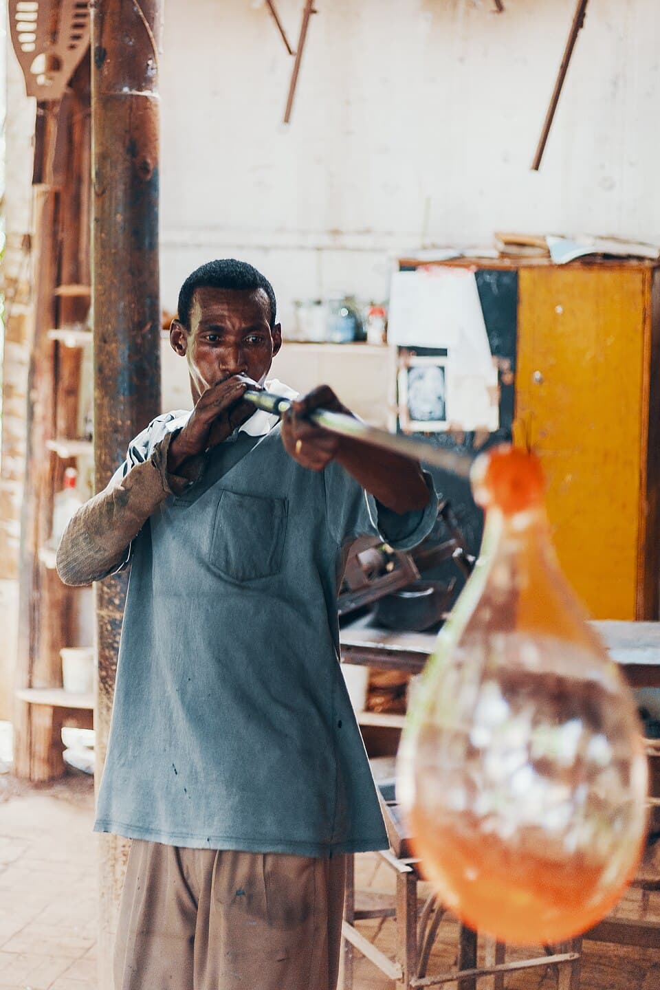 Israeli glassblowing