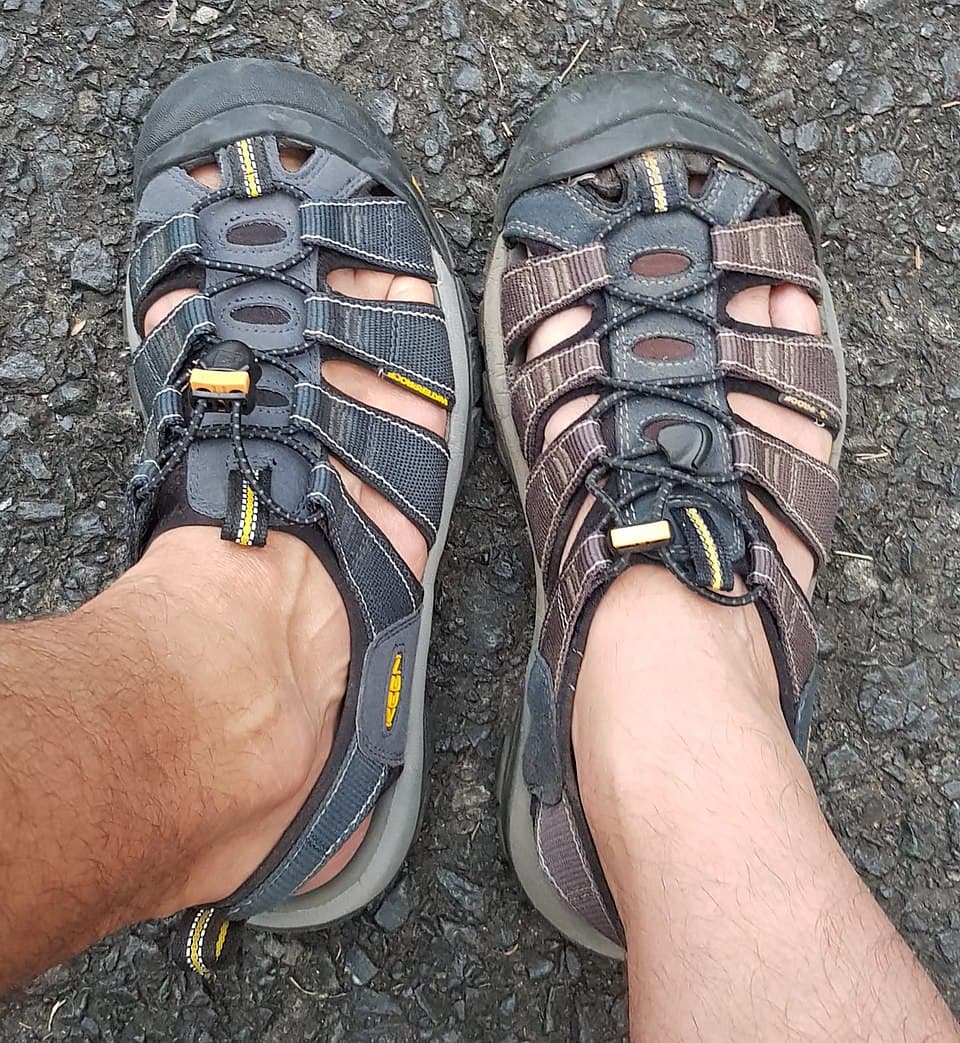Walking shoes with good grip